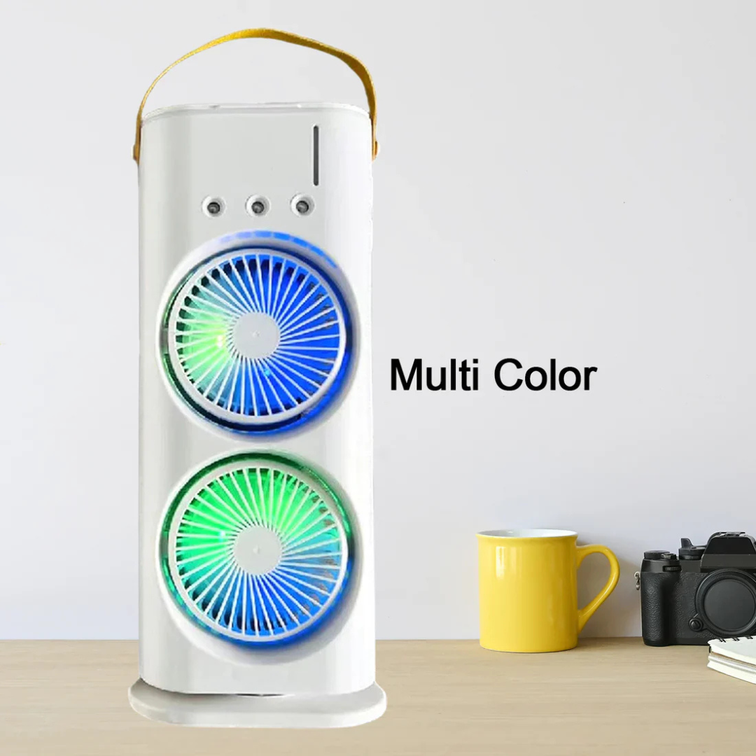 Rechargeable Mini Air Cooler with LED Light